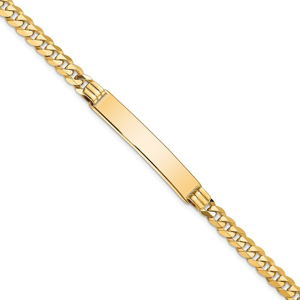 Kazi Luxury 14K Curb Link ID Bracelet